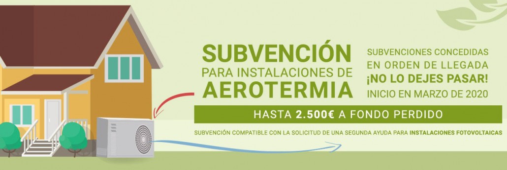Últimas subvenciones de Aerotermia - INEGA 2020 para Galicia